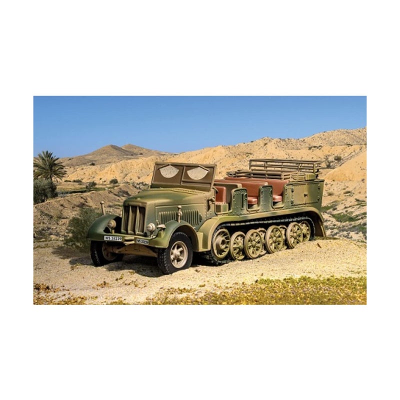 Corgi Diecast Half-Track - CC60013 Sd;Kfz;7 Krauss-Maffei Medium Towing Half - German Military Metal Half-Track Toy Detailed Armored Vehicle - Die Cast World War II Models for Adults, Green - Image 2